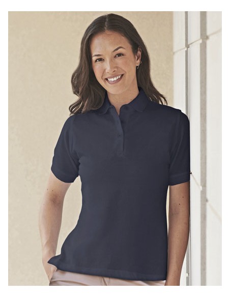 HEN-H121-Ladies Classic Cotton Piqué Polo Shirt 2